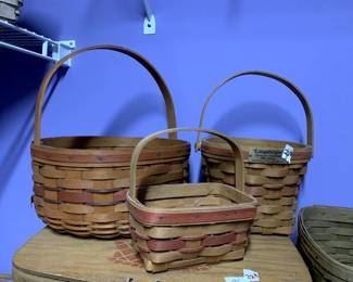 #226	Longaberger 3One Handled Baskets Christmas Collection 1 Large, 1 Medium, 1 Small	 $40.00 			
