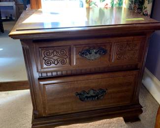 #42	Sumter 2 drawer Bedside Table - (as is finish) - 25x23x17	 $30.00 			
