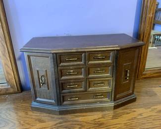 #45	Wood Jewelry Box w/2 doors & 15 small drawers - 17x8x10	 $30.00 			

