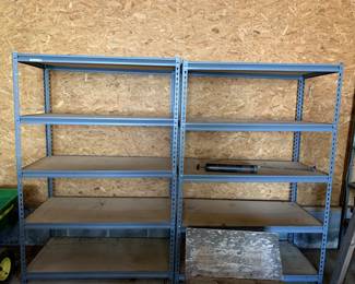 #136	Metal Shelf 48x24x72 Metal with Particle Board Shelves	 $75.00 			
#137	Metal Shelf 48x24x72 Metal with Particle Board Shelves	 $75.00 			
