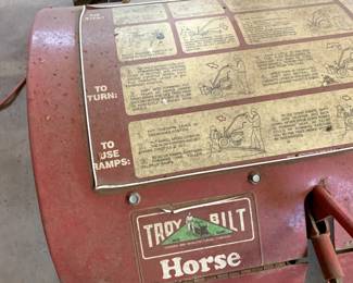 #128	Troy Bilt Horse Tiller	 $650.00 			
