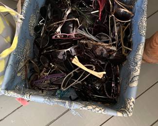 My client pretty much collected sunglasses, reading glasses and glass cases.  This is not all of them! 