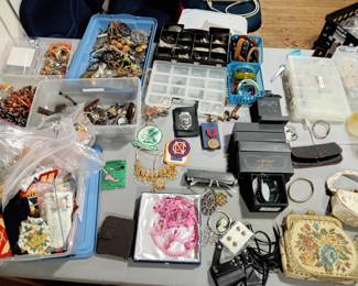 Military patches jewelry, etc