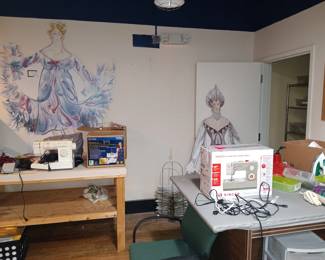 Several Sewing Machines