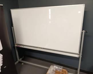 Large White Board on Wheels