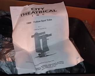 City Theatrical 1500 Follow Spot Yoke