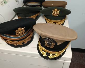 Military Hats, Navy, Army, Etc