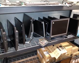 Monitors and TV's ( some with built in DVD players