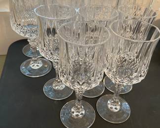 Set 8 & Set 5 smaller Vintage Cristal D'Arques