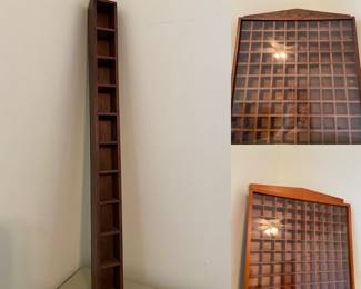 3 Wooden Thimble Display Boxes
