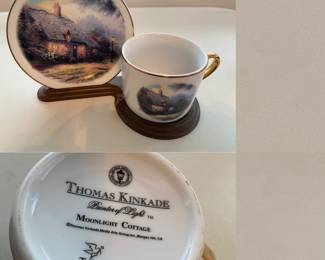 Thomas Kinkade Moonlight Cottage Cup/Saucer
