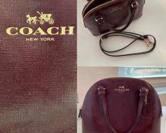 Burgundy Coach Bag
