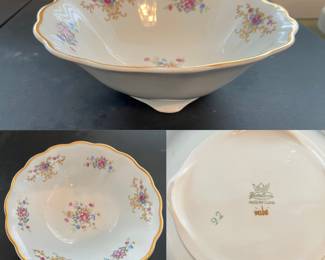 Footed Porcelain Bowl made in Poland No 9026