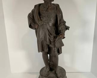 Vintage Bronze Christopher Columbus - 22"
