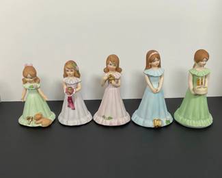 Enesco "Growing up" Porcelain Figures