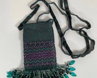 Hand Beaded Coin Purse by Roberta Troeder
