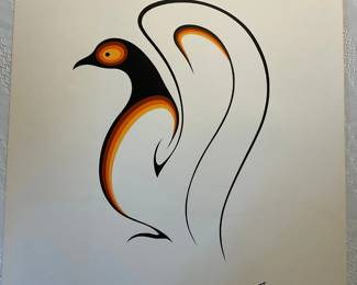 Mid Century Clemence Wescoupe Orange Bird