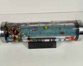 Stunning Kaleidascope by Steve & Peggy Kittelson - oil filled with glass pieces.
