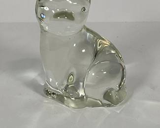 Glass Cat Figure