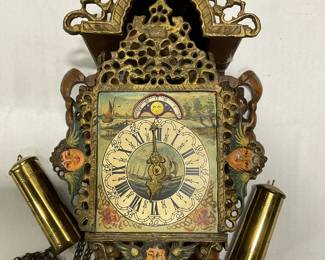 Vintage Dutch Wall Clock/Mermaid