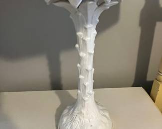 Mid 20th Century Italian Porcelain Palm Tree lamp as realized by J Stoakley 