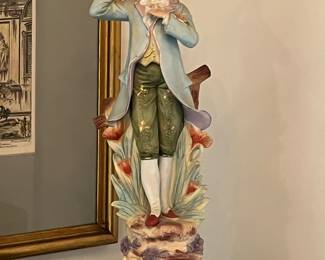 Large late 19th C Austrian porcelain Countryside Gentleman…stunning figurine 