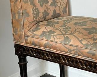 Fortuny Bench 19th C Louis Philippe as designed by John Stoakley 