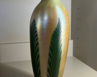 Tiffany signed vase LCT Tiffany Studios New York Favrile Glass Vase