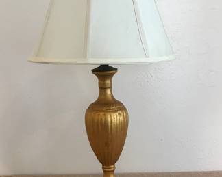 Antique gilt wood lamp
