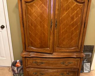 French Provincial Style  Armoire Dresser Excellent Condition