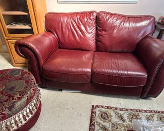 Genuine Leather Sofa Love Seat