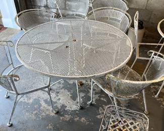 Cast iron outdoor furniture