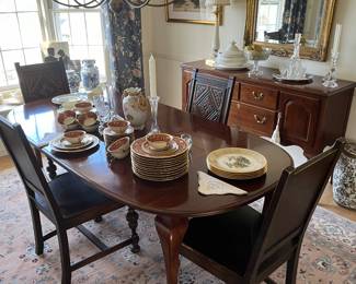 Ethan Allen table  buffet and chest