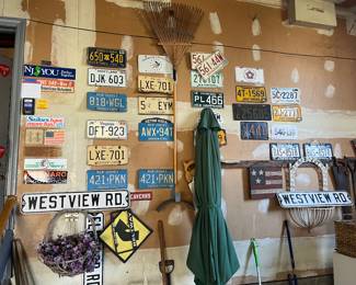 Vintage license plates
