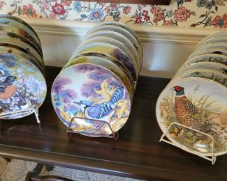 Collectible bird plates (2 sets)