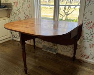 Vintage Drop Leaf Table. Closed, It Measures 43" W x 17" D x 29" H. Has Two 17" Drop Leaves. Photo 1 of 3.