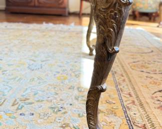 Vintage P. E. Guerin Louis XV Floating Glass Coffee Table. Measures 36" x 36" x 16" H. Measures 36" x 36" x 16" H. Photo 2 of 3.