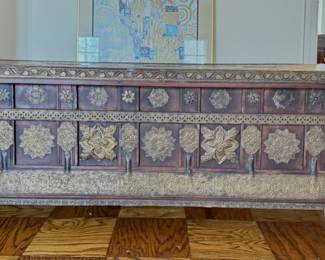 Brass Trimmed Blanket Chest. Measures 55” W x 20” D x 20” H. Photo 1 of 2.