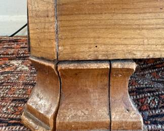 Antique Four-Drawer Chest of Drawers with Marble Top. Measures 48" x 22" D x 40" H. Photo 4 of 4.