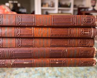 Set of 15 Leather Bound Books: John L. Stoddard's Lectures. Geo. L. Shuman & Co. Photo 3 of 4.