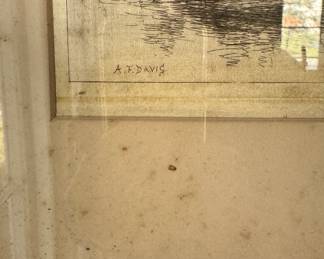 Arthur Fuller Davis (American, 1863-1953), Etching, Signed By Artist. Photo 3 of 3.