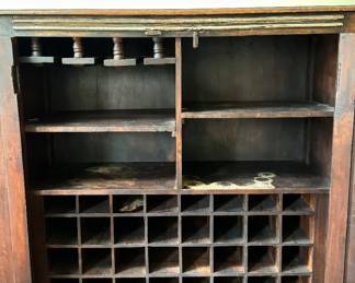 Antique Bar Cabinet. Measures 42” W x 17” D x 48” H. Photo 3 of 3.