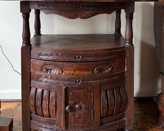 Antique Asian Side Table - 2 Available. Each Measures 35” W x 17.5” D x 32” H.