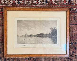 Pen & Ink on Paper. Signed by Artist, Georges Garen. Photo 1 of 3.