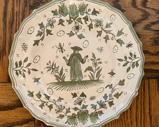 Vintage Asian Toile Pattern Ceramic Dinnerware.