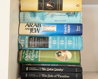 Books. Arab and Jew, Wounded Spirits in a Promised Land, David K. Shipler, Familiar Quotations by John Bartlett and Other Books.