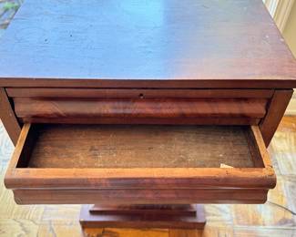 Antique Music Side Table. Measures 22" W x 15.5" D x 28.5" H. NEEDS LOVE! Photo 3 of 3.