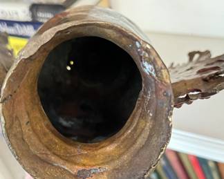 Bronzed Metal Deity Bust. Photo 3 of 3.