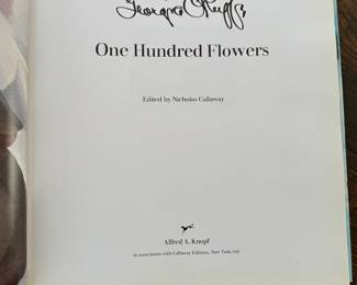 Georgia O'Keefe One Hundred Flowers Coffee Table Book. Photo 2 of 2.