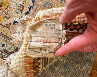 Vintage Persian Wool Rug (Iran). Measures 9' x 12'. Photo 6 of 6.